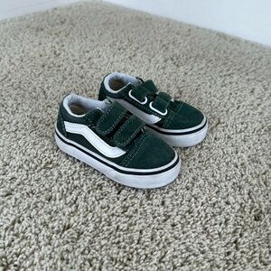 Toddler/baby Vans size 4 - dark green